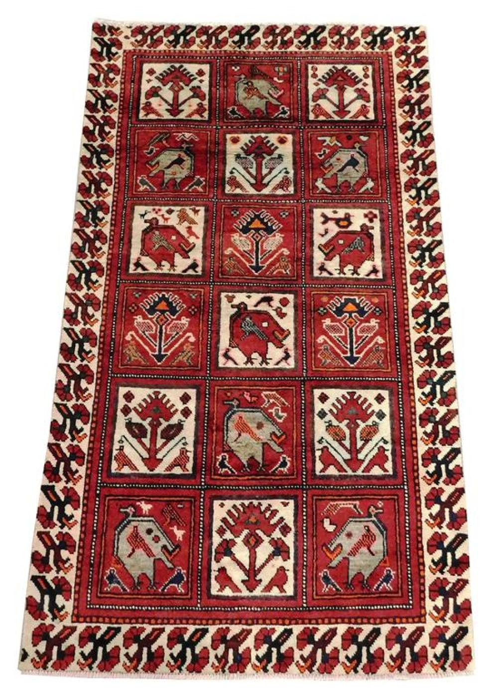 Appraisal: RUG Bakhtir ' x ' hand-knotted wool on cotton classic