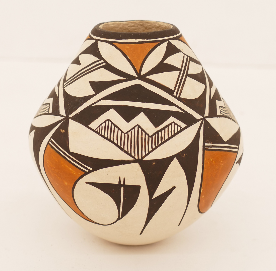 Appraisal: Lucy Lewis - Acoma Polychrome Pottery Jar ''x '' Polychrome