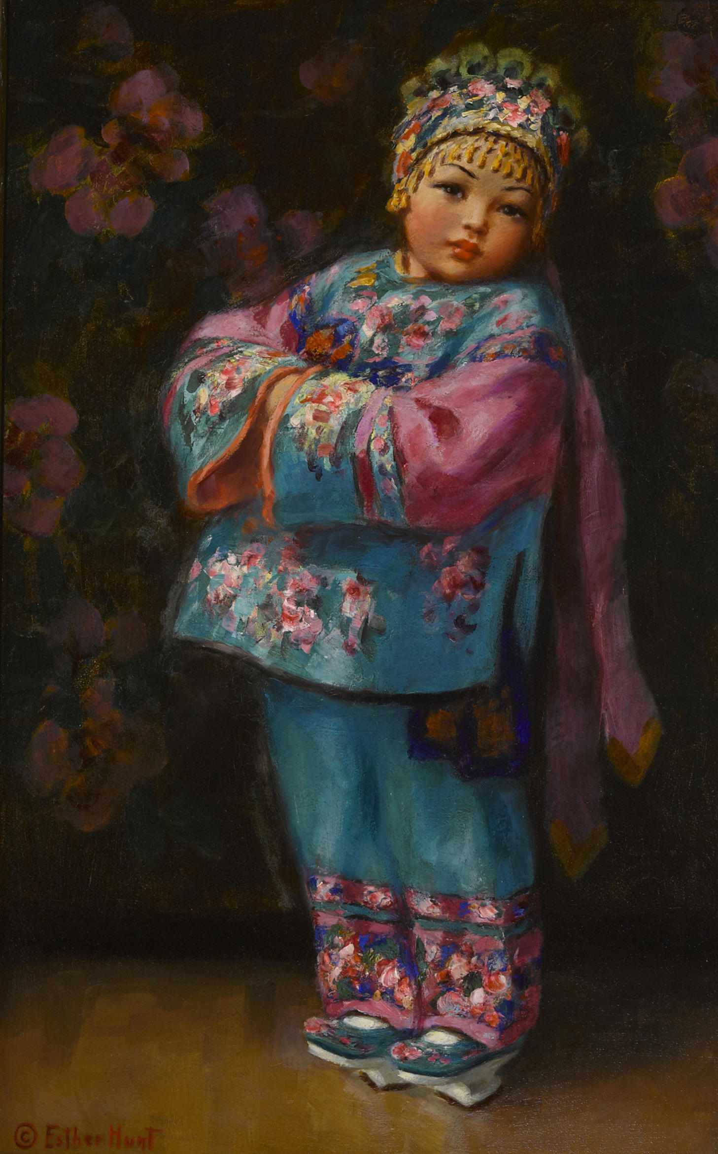 Appraisal: Esther Anna Hunt American - Chinese girl signed ' copy