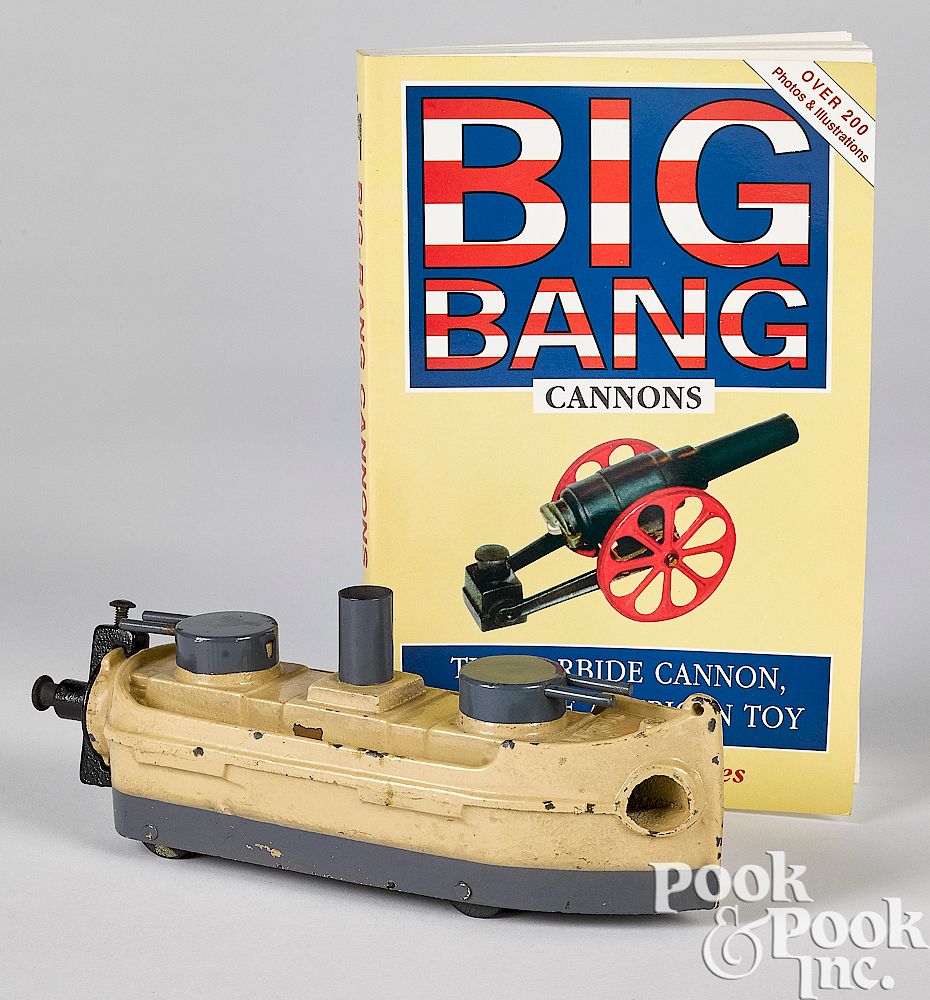 Appraisal: Big Bang cast iron carbide gun boat Big Bang cast