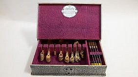 Appraisal: TIFFANY CO PIECE GILT STERLING FLATWARE SERVICE Marked Tiffany Co