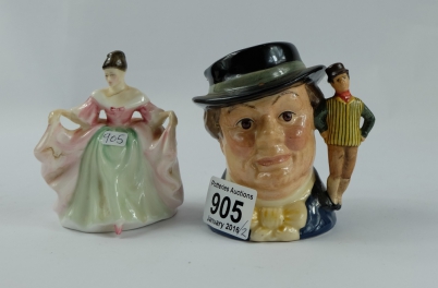 Appraisal: Royal Doulton small character jug Mr Pickwick D and miniature