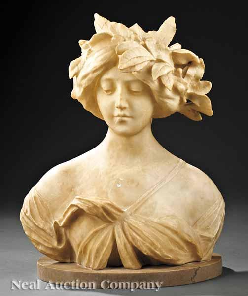 Appraisal: An Italian Marble Bust of Flora th c after Adolfo