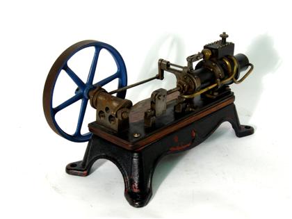 Appraisal: Painted iron patent model steam engine th century L in