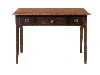 Appraisal: A GEORGE III MAHOGANY SIDE TABLE fitted with central drawer