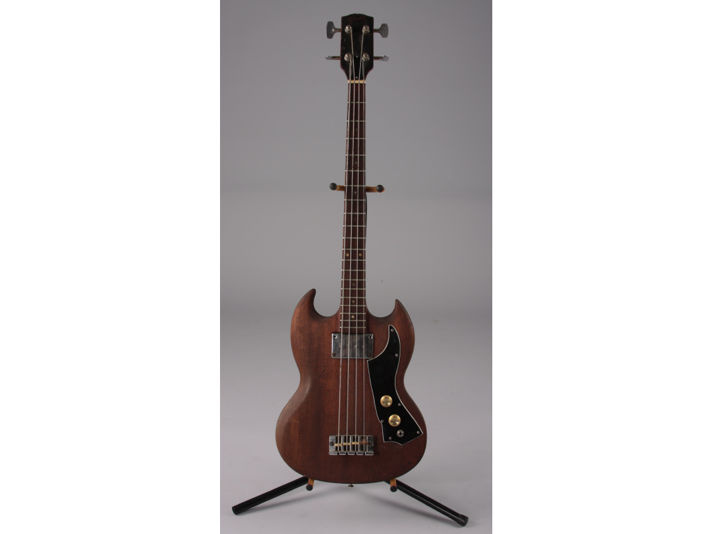 Appraisal: Vintage SG-Style Gibson Electric Bass Guitar ca late s brown