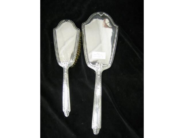 Appraisal: Sterling Silver Mirror Brush