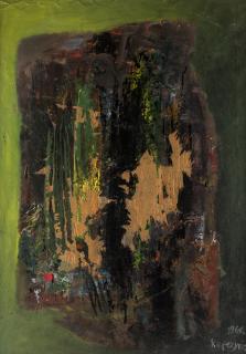 Appraisal: ZBIGNIEW KUPCZYNSKY POLISH-CANADIAN B Forest oil collage x cm x