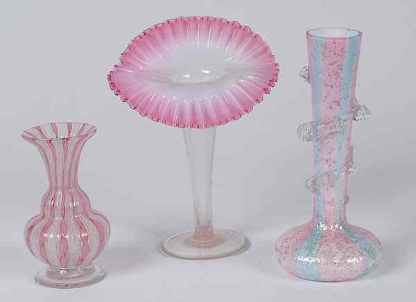 Appraisal: Art Glass Vases Continental an assembled group of art glass