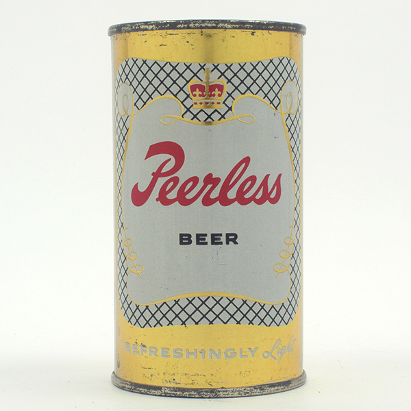 Appraisal: Peerless Beer Flat Top METALLIC GOLD - Reference USBC -