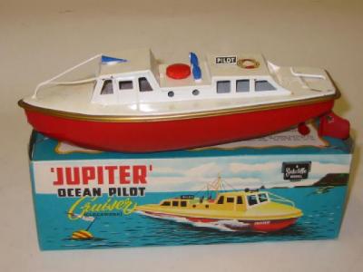 Appraisal: A Jupiter Ocean Pilot Cruiser clockwork white deck red hull