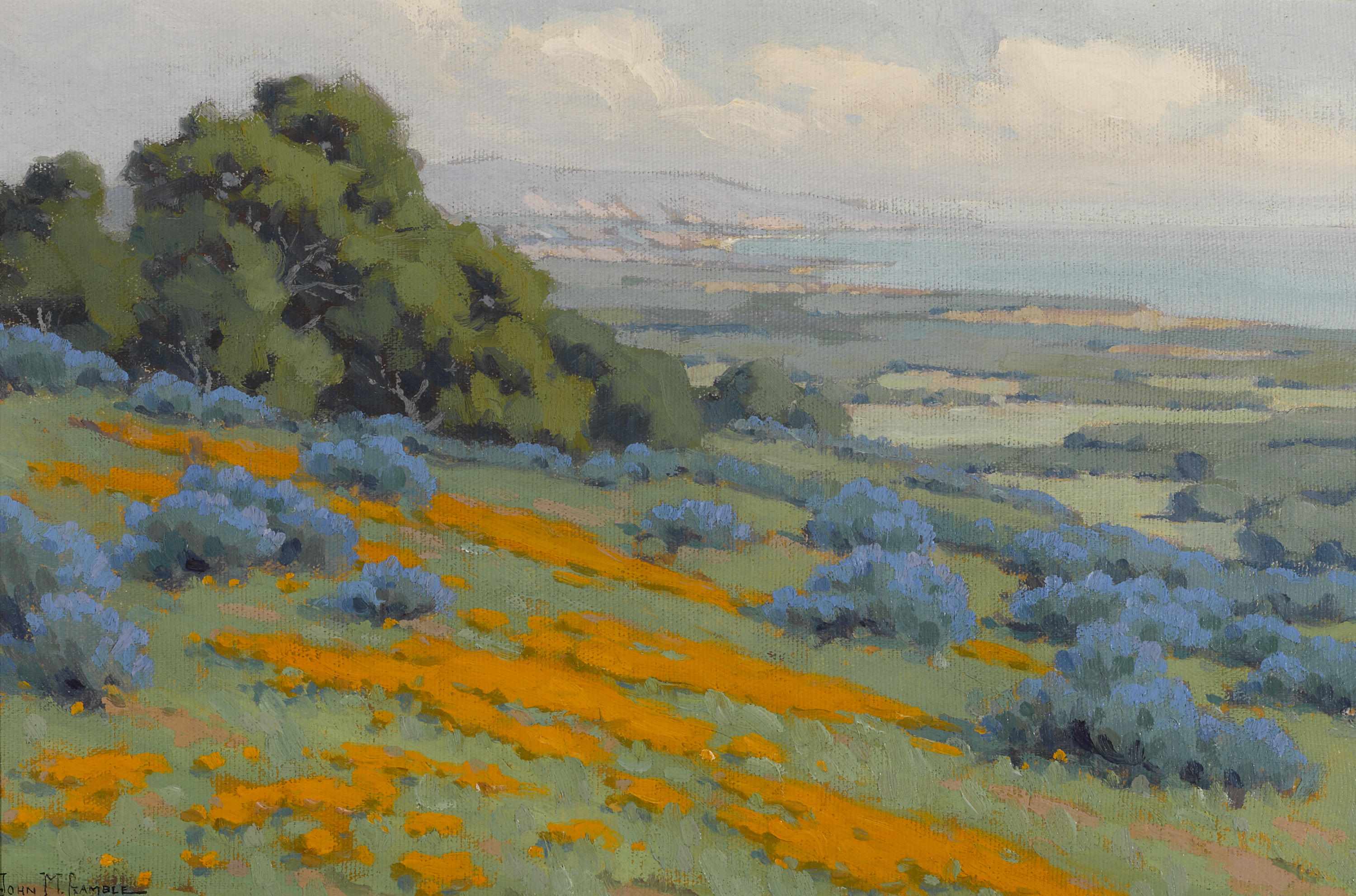 Appraisal: John Marshall Gamble American - California coastal colors signed 'John