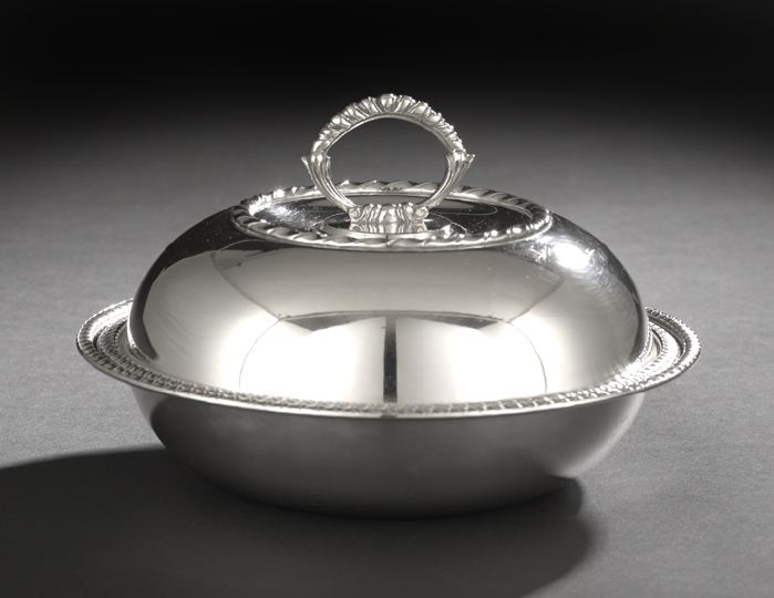 Appraisal: Italian Silver Covered Vegetable Dish third quarter th century by