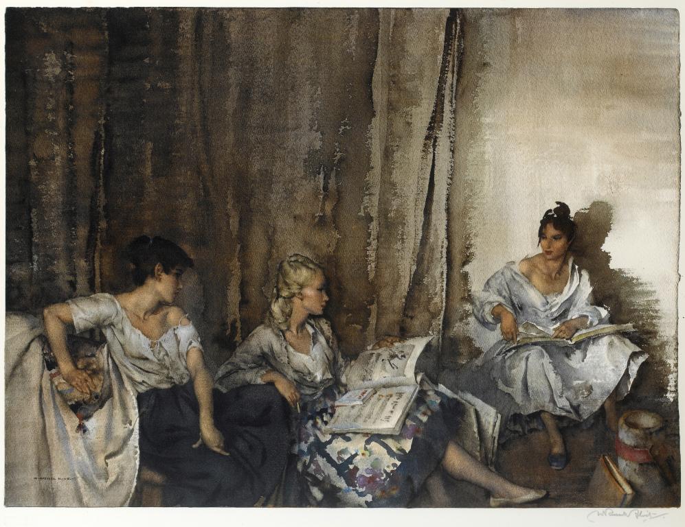 Appraisal: SIR WILLIAM RUSSELL FLINT RA PRWS RSW - INTERLUDE printed