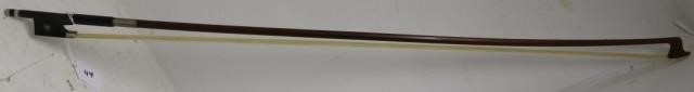 Appraisal: VIOLIN BOW SIGNED E SANTORY PARIS EUGENENICOLAS SARTORY - GOOD