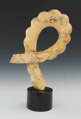 Appraisal: Fritz Olsen American Contemporary Untitled Taupe color marble on a