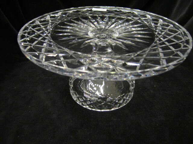 Appraisal: Waterford Cut Crystal Cake or Dessert Stand diameter tall excellent