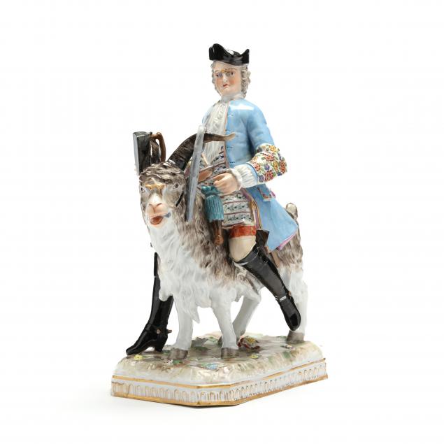 Appraisal: CARL THIEME DRESDEN PORCELAIN FIGURAL OF A TAILOR AND GOAT