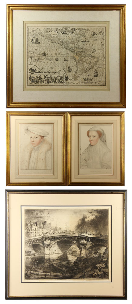 Appraisal: - Framed Prints Lot of four framed prints to include