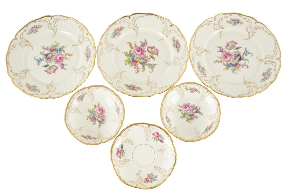 Appraisal: ROSENTHAL PORCELAIN SERVICEgilt mark Rosenthal Ivory Germany mark comprising plates