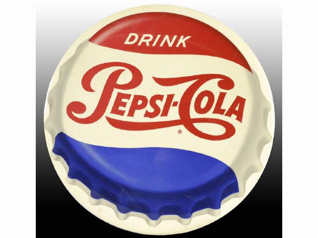 Appraisal: Lot of s Celluloid Pepsi-Cola Signs Description Minor marks and