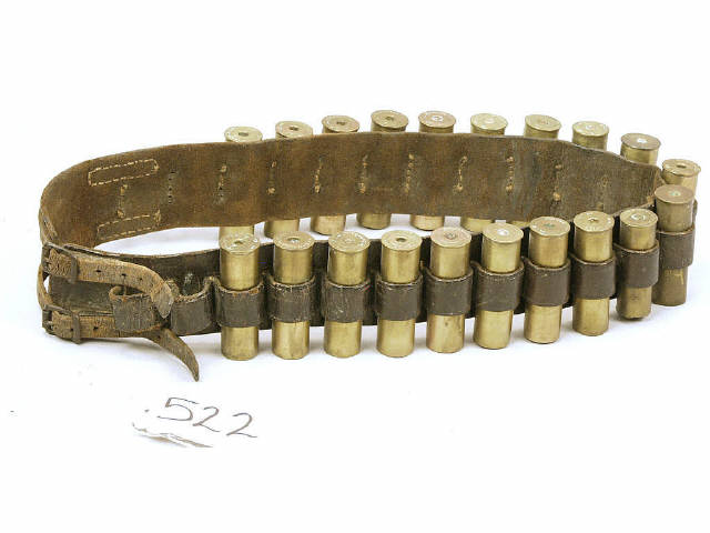 Appraisal: Original shotgun cartridge belt circa late th early th century