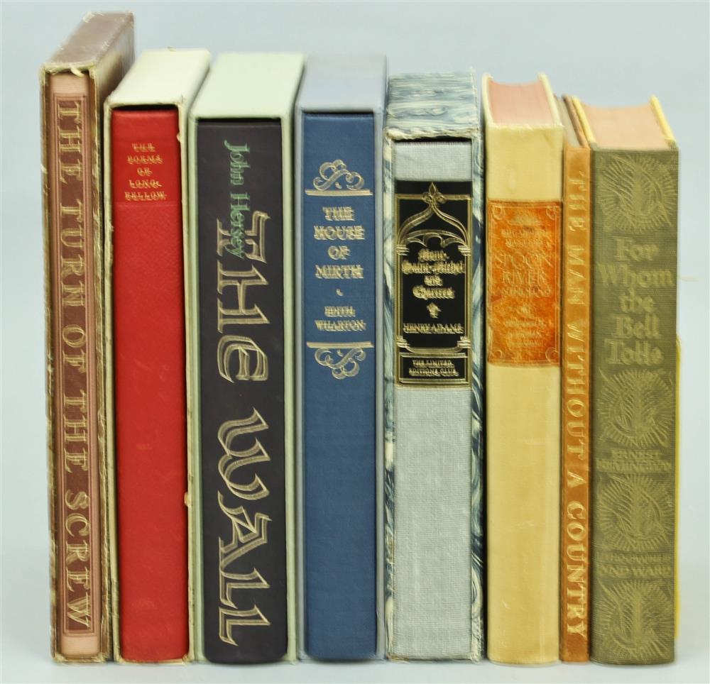 Appraisal: GROUP OF EIGHT LIMITED EDITIONS CLUB BOOKS INCLUDING FOR WHOM