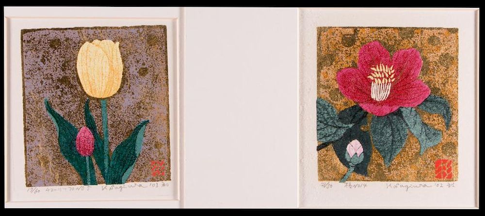 Appraisal: Kazutoshi SUGIURA Kazutoshi SUGIURA Title Two works Tulip Camellia Edition