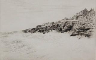 Appraisal: Kerr Eby etching Kerr Eby American - - ''Porthleven'' Giardina