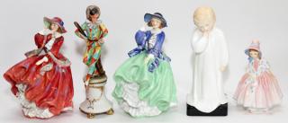 Appraisal: ROYAL DOULTON ITALIAN PORCELAIN FIGURES FIVE ROYAL DOULTON ITALIAN PORCELAIN