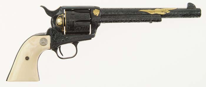 Appraisal: SPECTACULAR COLT SINGLE ACTION ARMY PRESIDENT EISENHOWER COMMEMORATIVE REVOLVER Cal