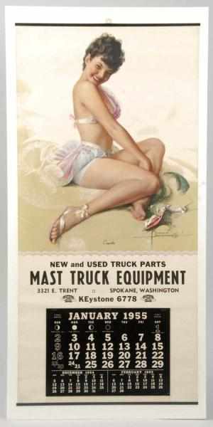 Appraisal: Rolf Armstrong Pinup Calendar from Spokane Description Titled Coquette Mostly