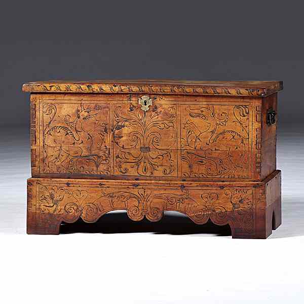 Appraisal: th Century Devonshire Chest Devonshire England th century a chest