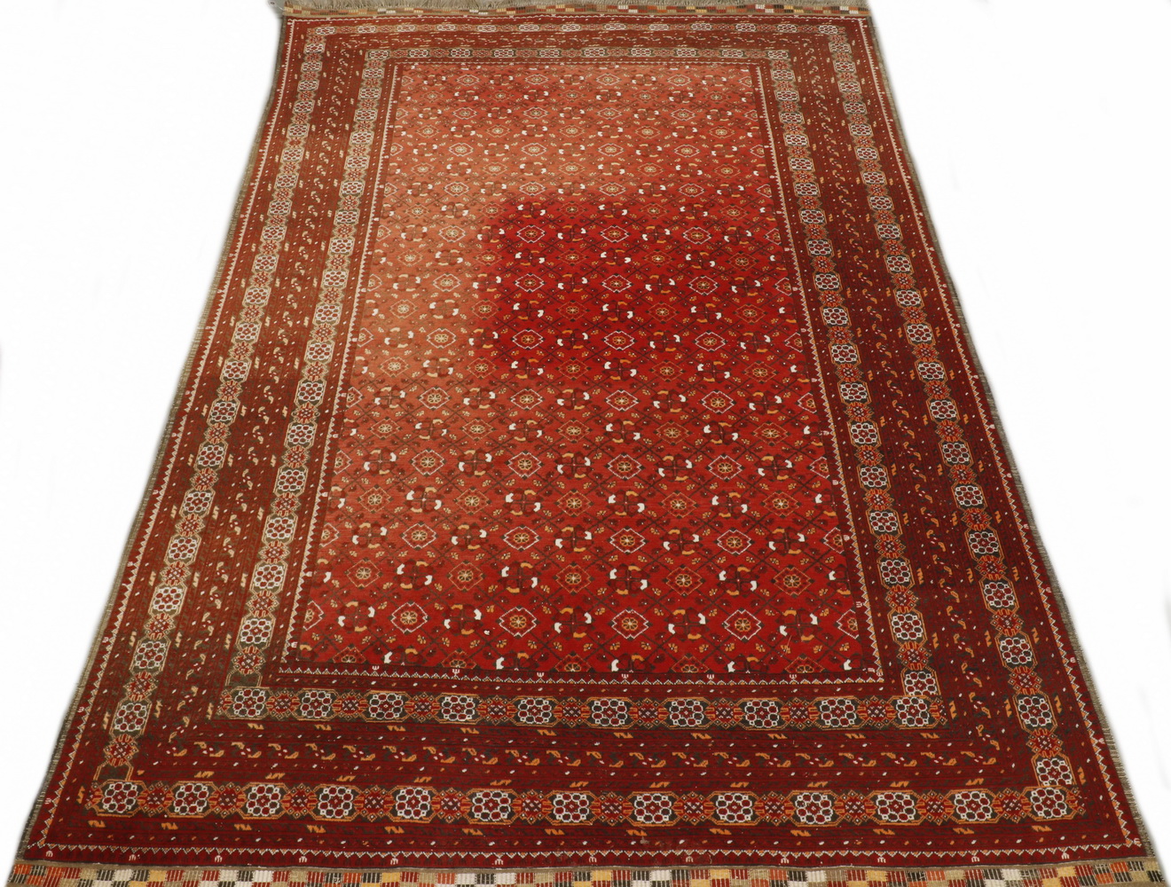 Appraisal: BESHIR STYLE CARPET - '- X ' Afghanistan overall Mina