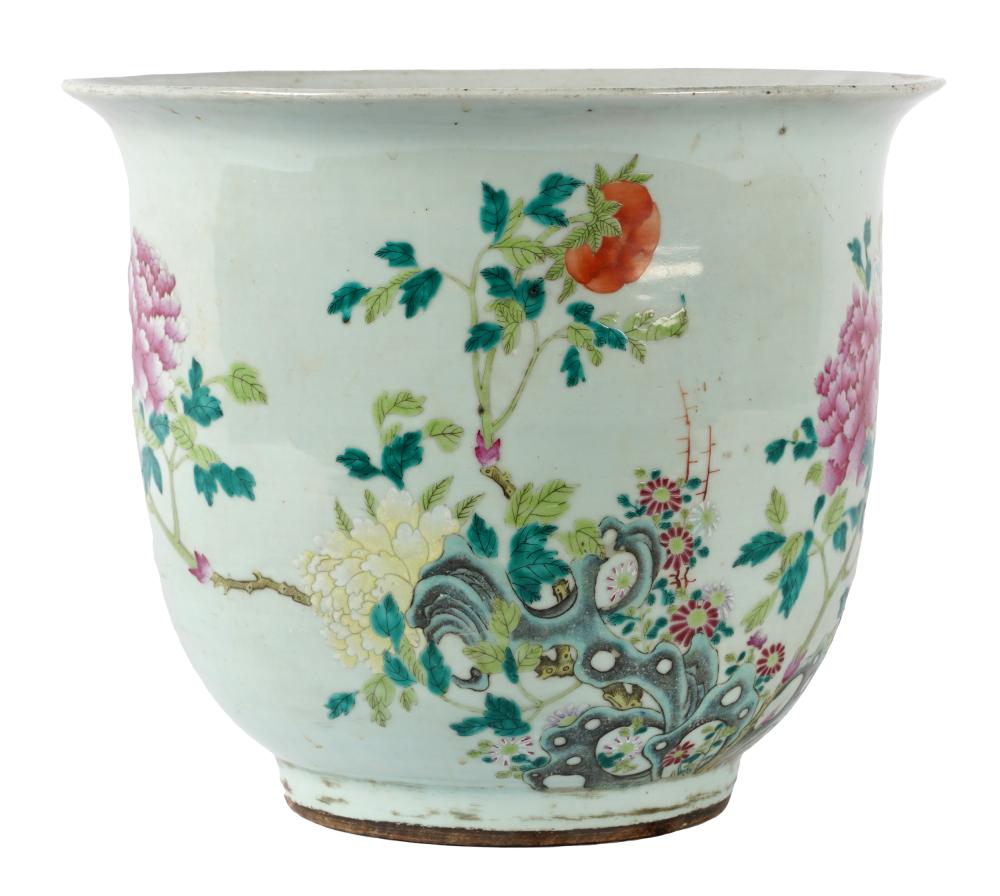 Appraisal: CHINESE FAMILLE ROSE PORCELAIN JARDINIEREunmarked Provenance The Estate of Henry