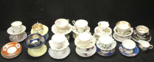 Appraisal: Lot of Assorted Cups Saucers From a Patterson NY estate