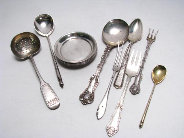 Appraisal: Group of Assorted Sterling Flatware including set of six trident-style