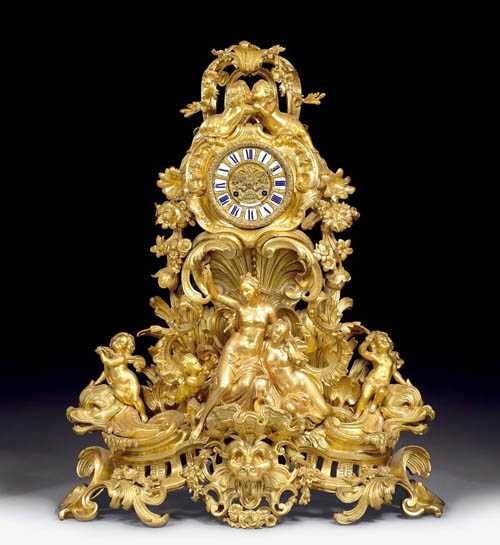 Appraisal: IMPORTANT CLOCK Napol on III in Louis XV style the