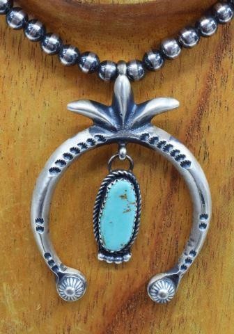 Appraisal: Native American sterling silver naja pendant Martha Cayatineto Navajo th