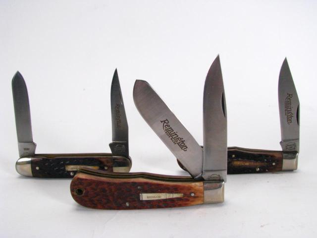 Appraisal: Group of three Remington Collector's Edition Silver Bullet knives all