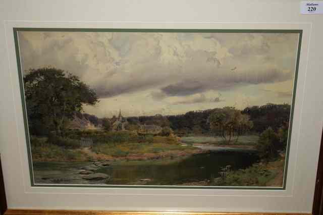 Appraisal: Isaac Cooke - The village of Sorn Ayrshire Scotland signed