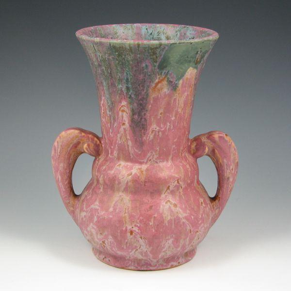 Appraisal: Roseville Carnelian II vase with very nice glaze treatment Marked