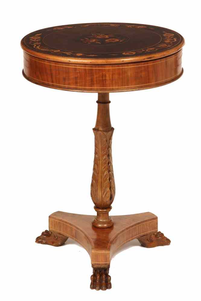 Appraisal: ITALIAN LAMP STAND - th c Italian Round Lamp Stand