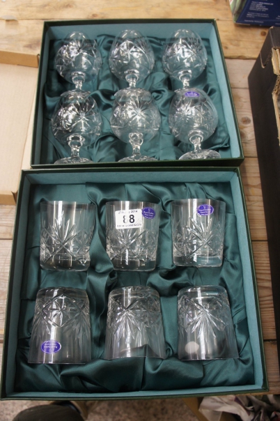 Appraisal: Royal Doulton finest crystal set of tumblers and set of