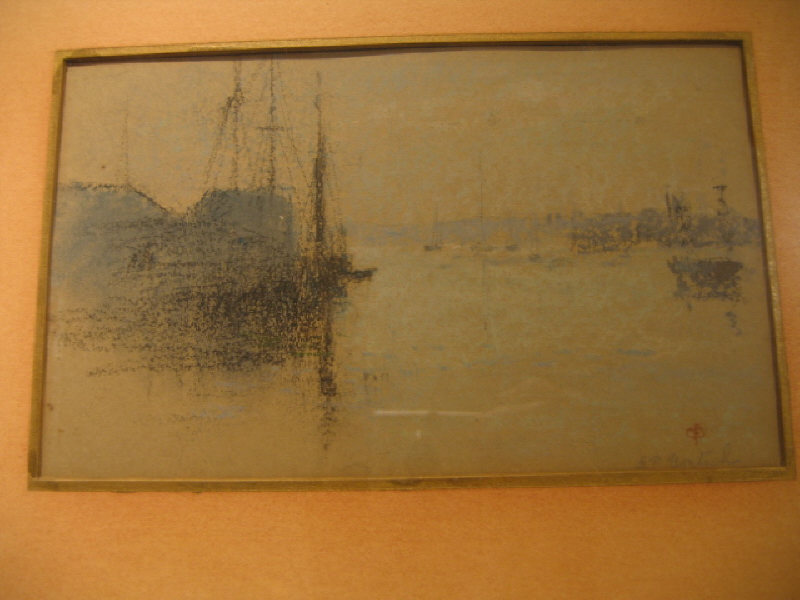 Appraisal: GUSTAV F GOETSCH AMERICAN - Harbour pastel on paper signed