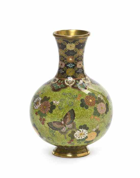 Appraisal: A Japanese Cloisonne Vase Namikawa Yasuyuki Meiji Period the neck