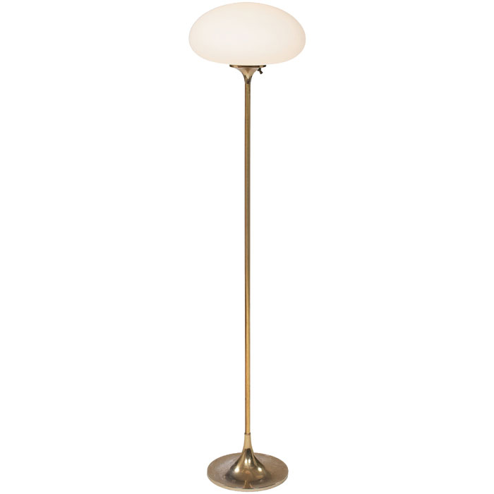 Appraisal: Laurel floor lamp brass base with original frosted opaque white