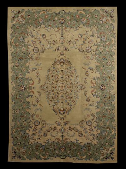 Appraisal: Persian Kashan Carpet ' x '