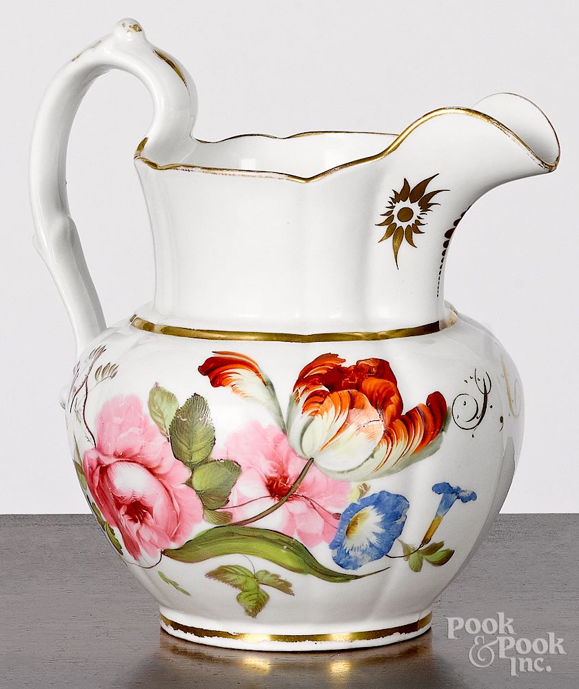 Appraisal: Philadelphia Tucker porcelain pitcher Exclusive on Bidsquare Philadelphia Tucker porcelain