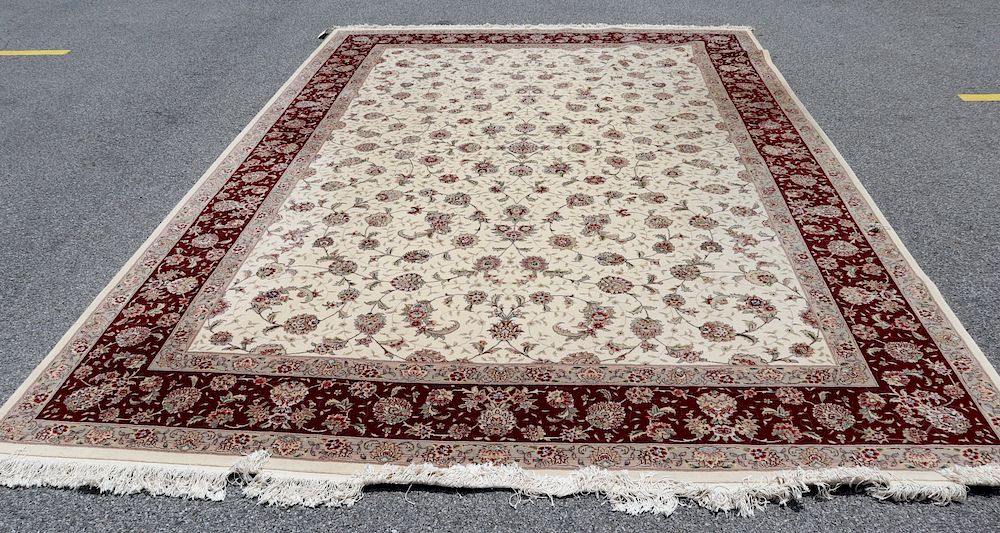 Appraisal: Vintage And Finely hand Woven Carpet From a White Plains